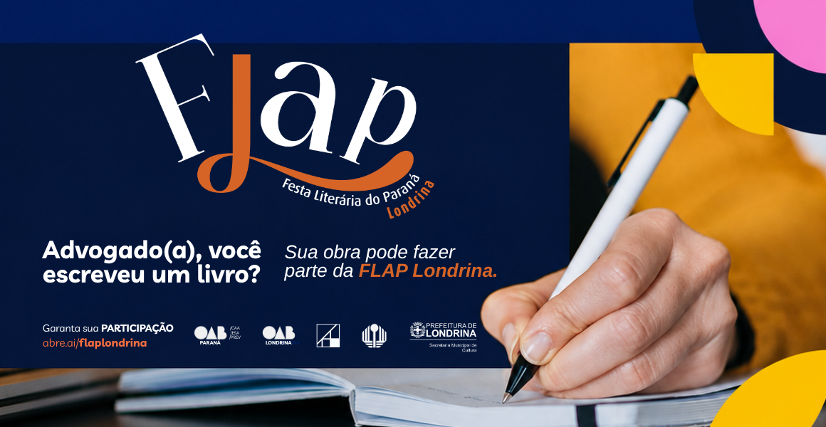 Advocacia ganha espaço exclusivo para apresentar livros na FLAP Londrina